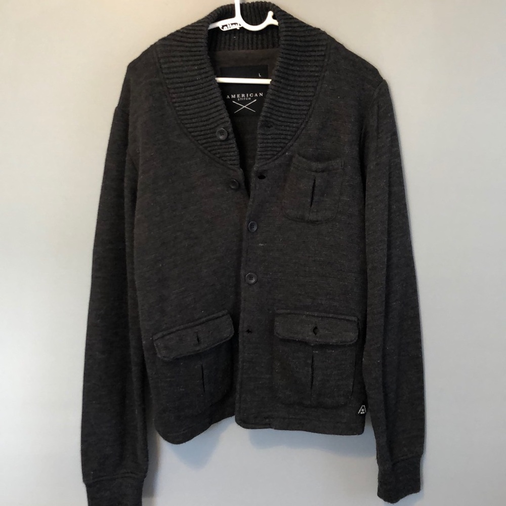 Dark green cardigan